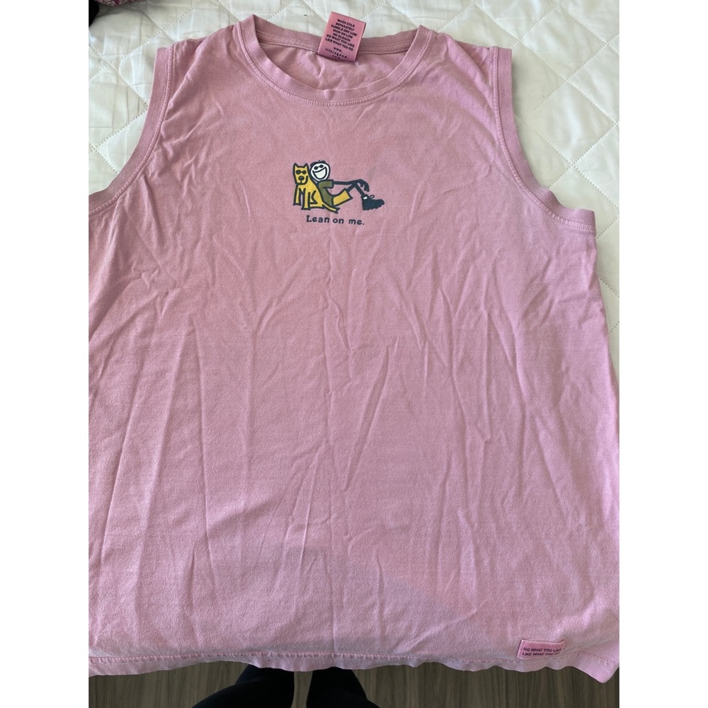 Life Is Good Pink Tanktop